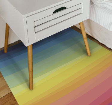 Dywan winylowy w tęczowe paski - TenStickers