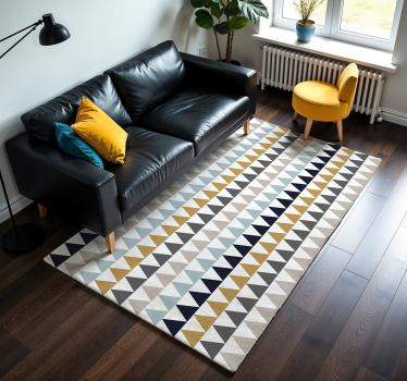 Dywan winylowy wzór geometryczny efekty wzoru trójkątnego - TenStickers