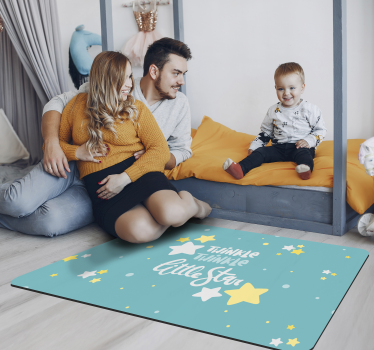 Dywan winylowy z błyszczącą gwiazdą - TenStickers