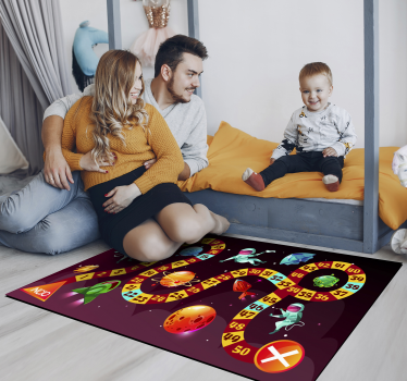 Dywan winylowy z grą kosmiczna gra przygodowa - TenStickers