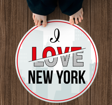 Dywan winylowy napisy kocham nowy jork - TenStickers