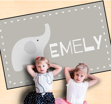 Dywan winylowy personalizowany konfigurowalny słoń - TenStickers