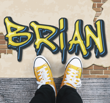 Dywan winylowy dla nastolatków nazwa stylu graffiti - TenStickers