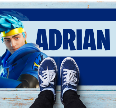 Dywan winylowy z imieniem personalizacja postaci w grach - TenStickers