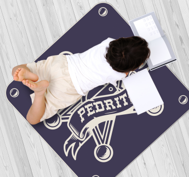 Dywan winylowy z imieniem spersonalizowany emblemat - TenStickers