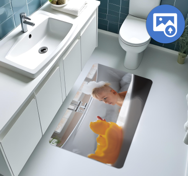 Dywan winylowy do łazienki ze spersonalizowanym zdjęciem - TenStickers