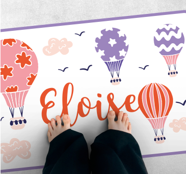 Dywan winylowy z imieniem żywe gorące powietrze - TenStickers