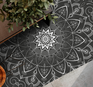 Dywan winylowy mandala symetria wzoru mandali - TenStickers