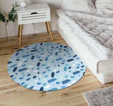 Dywan winylowy z wzorem niebieskich kamieni - TenStickers