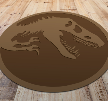 Dywan winylowy ze szkieletem dinozaura - TenStickers