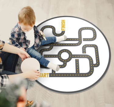 Dywanik winylowy z miastem ulice - TenStickers