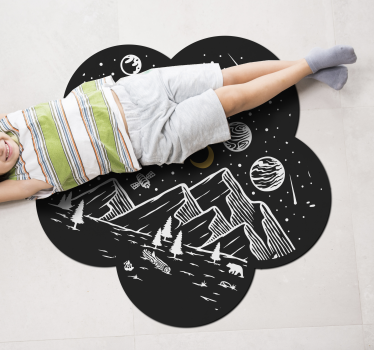 Dywany młodzieżowe do sypialni galaxy universe - TenStickers