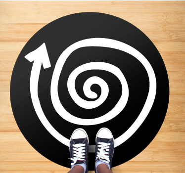 Młodzieżowy dywan winylowy Spiralny dywan - TenStickers
