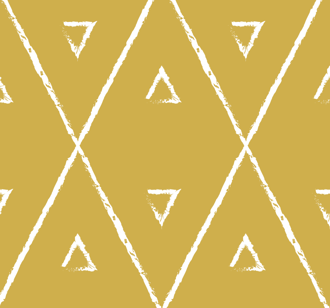 Żółty dywan winylowy geometryczny wzór rombu - TenStickers