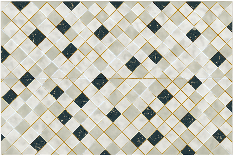 Dywan winylowy do salonu płytki cementowe odcienie szarości - TenStickers