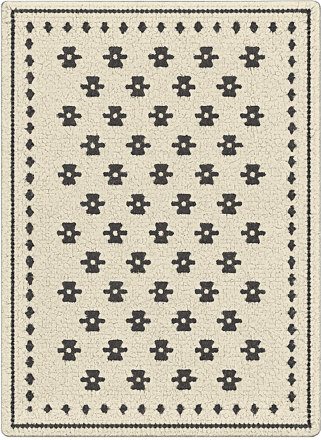 Dywan winylowy do salonu mozaika kwiatowa - TenStickers