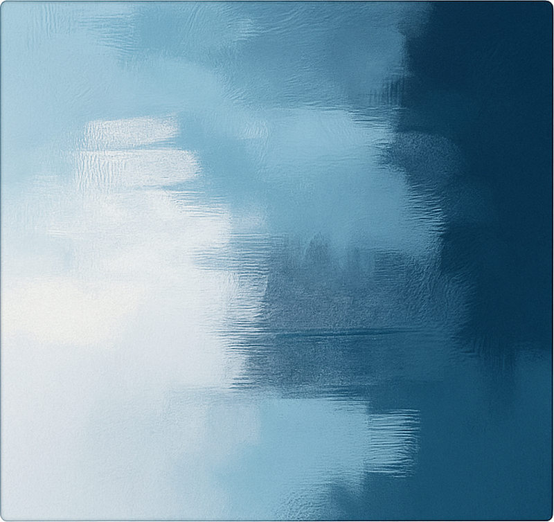 Niebieski dywan winylowy sztuka abstrakcyjno-ekspresjonistyczna - TenStickers