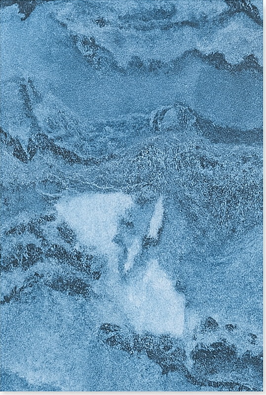 Dywan winylowy marmurowy głęboko niebieska tekstura - TenStickers