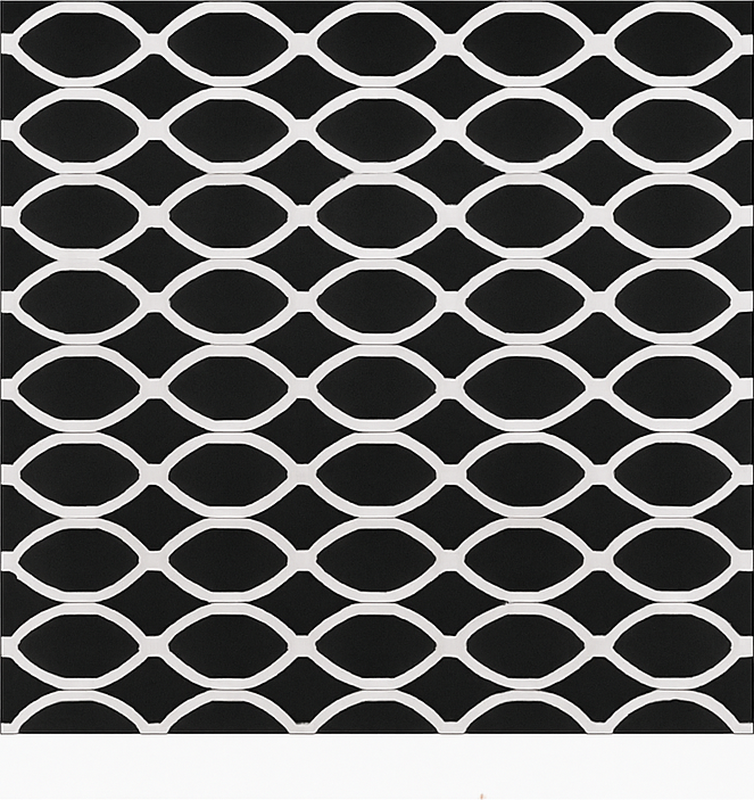 Dywan winylowy do jadalni monochromatyczny owalny wzór - TenStickers