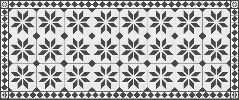 Dywan winylowy z mozaiką dywan w klasycznym stylu - TenStickers