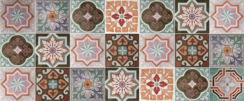 Dywan winylowy z mozaiką piastrellina sycylijska - TenStickers