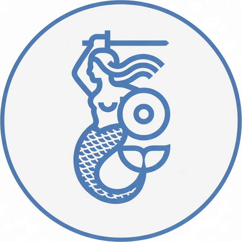 Dywan winylowy do salonu syrenka warszawska - TenStickers