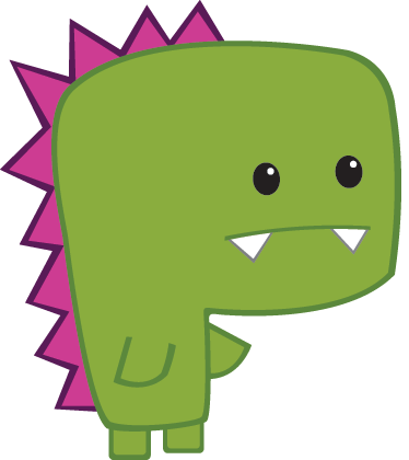 Dywan winylowy zwierzęta zielony minisaur. - TenStickers