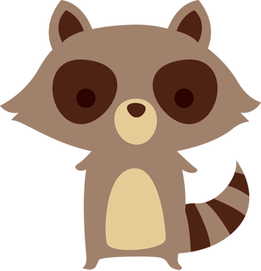Dywan winylowy zwierzęta design z szopem - TenStickers