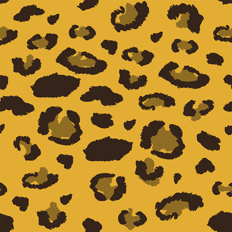 Dywan winylowy zwierzęta w leopardzie - TenStickers