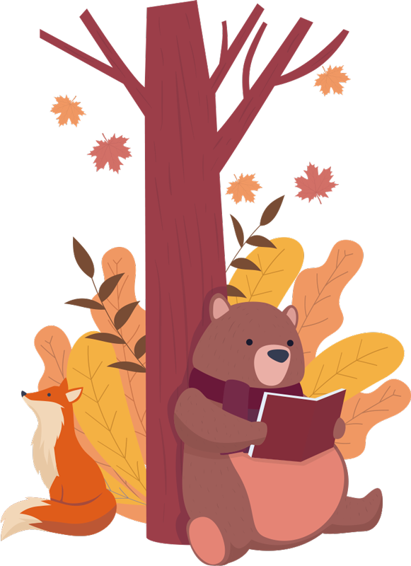 Dywan winylowy zwierzęta drzewo ze zwierzętami - TenStickers