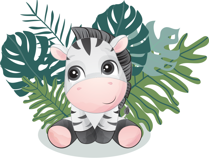 Dywan winylowy zwierzęta afrykańska zebra - TenStickers