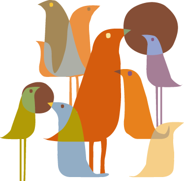 Dywan winylowy zwierzęta w minimalistycznym stylu - TenStickers