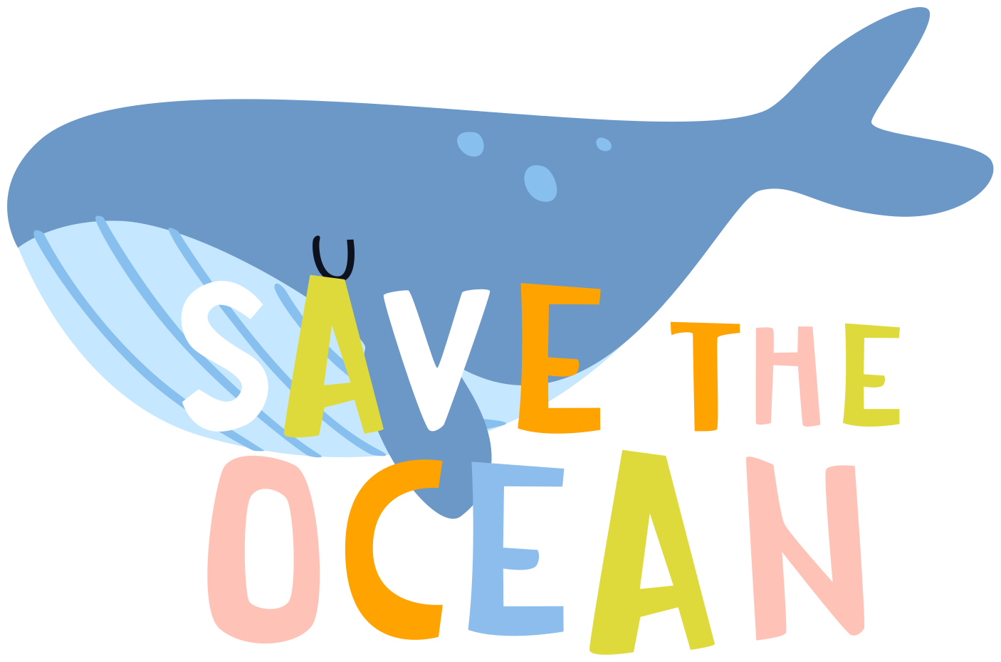 Dywan winylowy zwierzęta beluga ratująca ocean - TenStickers