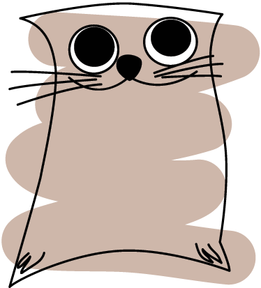 Dywan winylowy zwierzęta kot malowany brązowo - TenStickers