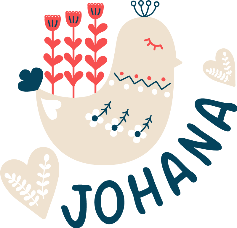 Dywan winylowy zwierzęta ptak nordycki personalizowany - TenStickers
