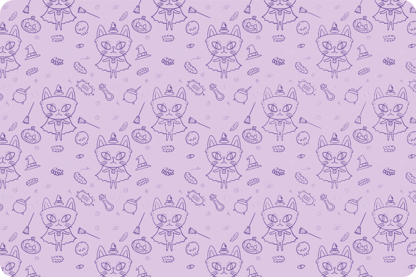 Dywan winylowy zwierzęta kot czarodziejka kreskówka - TenStickers