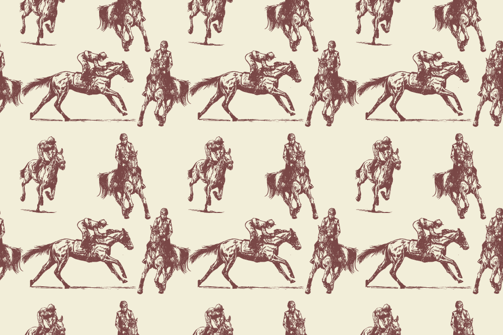 Dywan winylowy zwierzęta w beżowo-brązowe konie - TenStickers