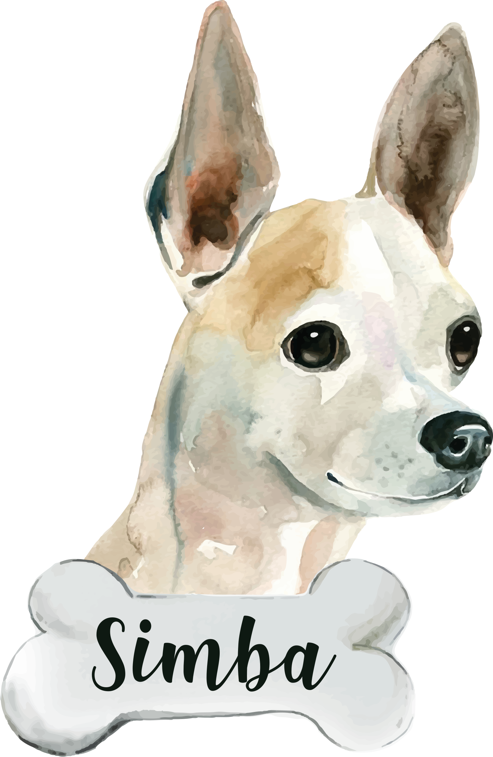 Dywan winylowy zwierzęta pies z imieniem - TenStickers