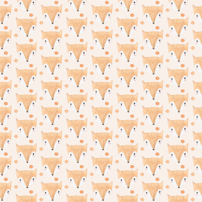 Dywan winylowy zwierzęta wzór małego lisa - TenStickers