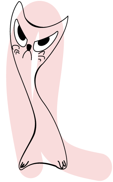 Dywan winylowy zwierzęta z wściekłą sylwetką - TenStickers