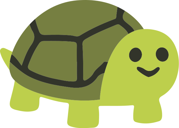 Dywan winylowy zwierzęta urocza uśmiechnięta żółwica - TenStickers