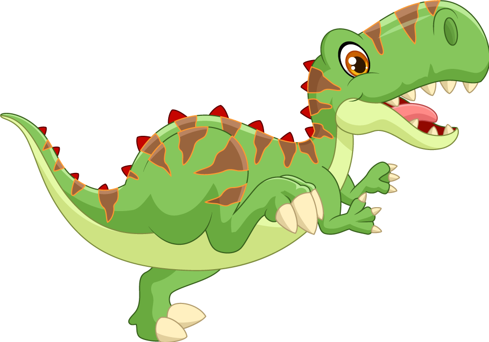 Dywan winylowy zwierzęta przyjazny dinozaur - TenStickers