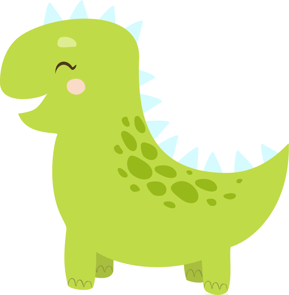 Dywan winylowy zwierzęta wesoły dinozaur - TenStickers