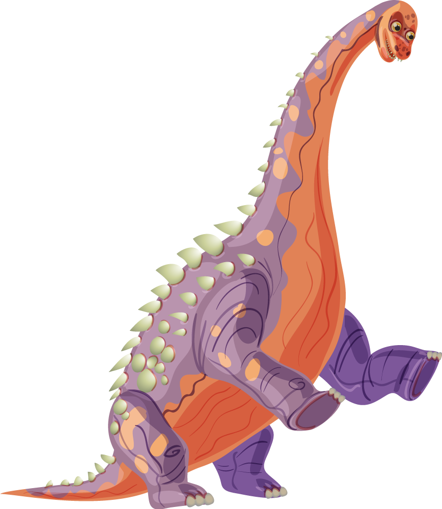 Dywan winylowy zwierzęta kolorowy dinozaur - TenStickers