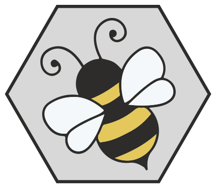 Dywan winylowy zwierzęta w wzór hexagonów pszczół - TenStickers