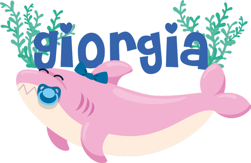 Dywan winylowy zwierzęta wesoły wzór rekina - TenStickers