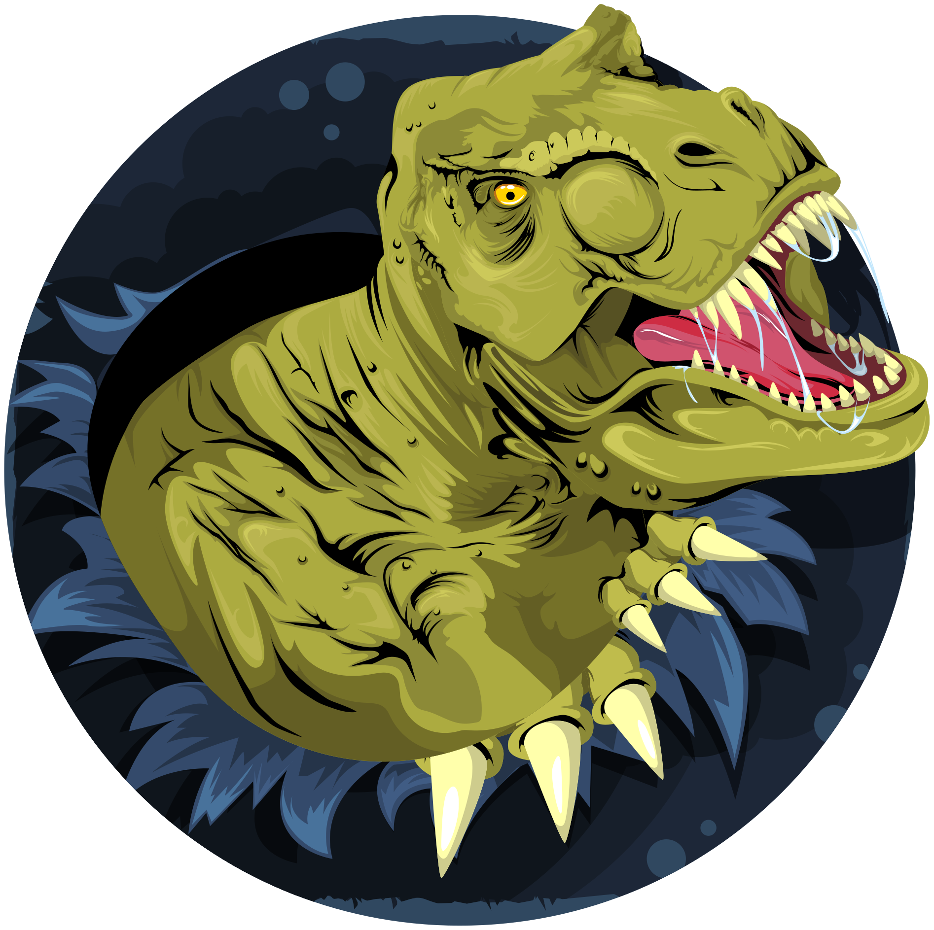Dywan winylowy zwierzęta czaszka tyrannosaura rexa - TenStickers