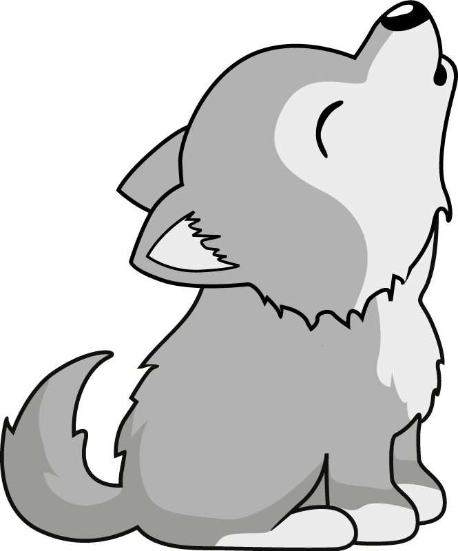 Dywan winylowy zwierzęta ilustracja wyjącym psem - TenStickers