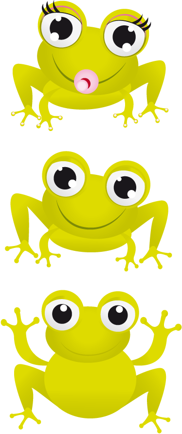 Dywan winylowy zwierzęta małe żabki - TenStickers