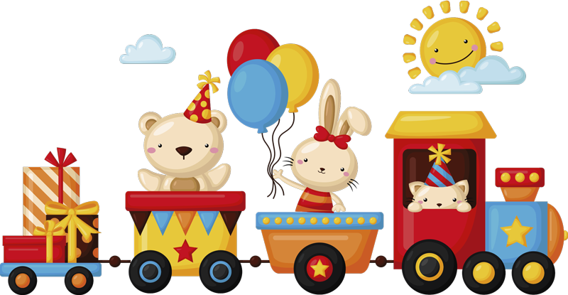 Dywan winylowy zwierzęta na torze zwierząt - TenStickers